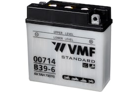 Een accu van VMF die gebruikt kan worden om motoren te starten met een koudstart van 70 ampere en 7 ampere uur capaciteit