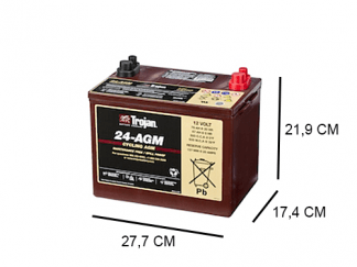 24 AGM trojan industrial dc agm 12v 76ah