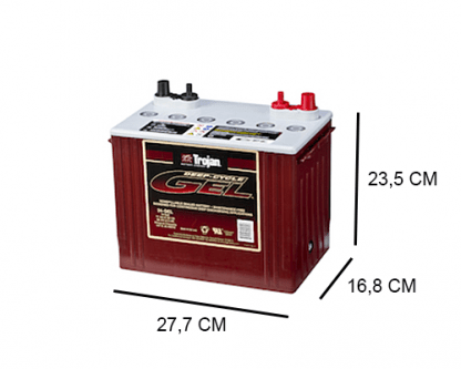 24 GEL trojan industrial dc gel 12v 77ah