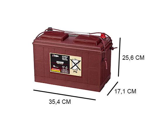 Array deeltje Vergelijken 30XHS Trojan 130Ah Deep cycle accu (tractie), 12V - Accudeal