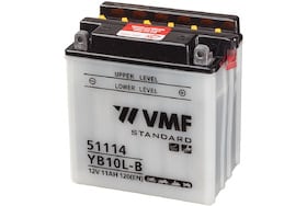 Deze 51114 VMF motor accu heeft een capaciteit van 11Ah