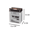 De 51217 is een 12Ah motor accu van VMF uit de Powersport High Performance serie