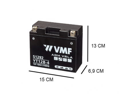 EEN factory activated 10Ah AGM motor accu van VMF