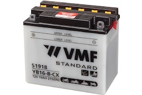 De VMF 51918 motoraccu heeft een capaciteit van 19Ah