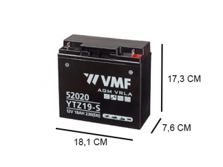 52020 VMF 21Ah motoraccu YTZ19-S