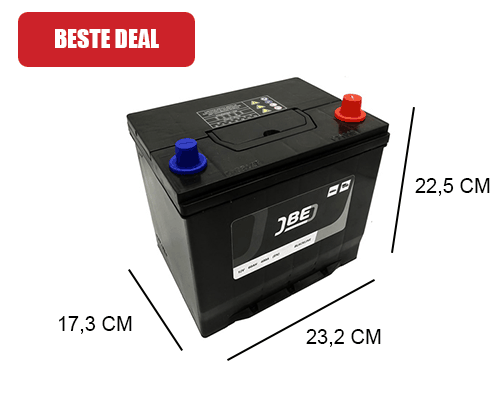 niveau Inpakken informeel 60Ah Auto accu JBE Blackline 12V 510A - Accudeal