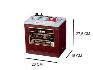 6V GEL trojan industrial dc gel 6v 189ah