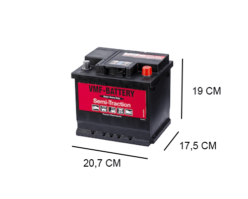 50Ah Semi-tractie accu 12V, 400A Accudeal