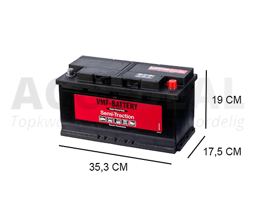 Oude tijden Vrijstelling stap VMF 90Ah Semi-tractie accu 12V, 720A - Accudeal