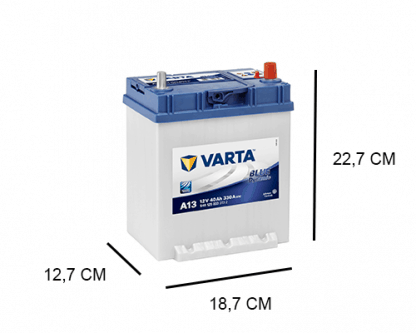 A13 Varta Blue Dynamic 40Ah,12V, 330A (540125033)