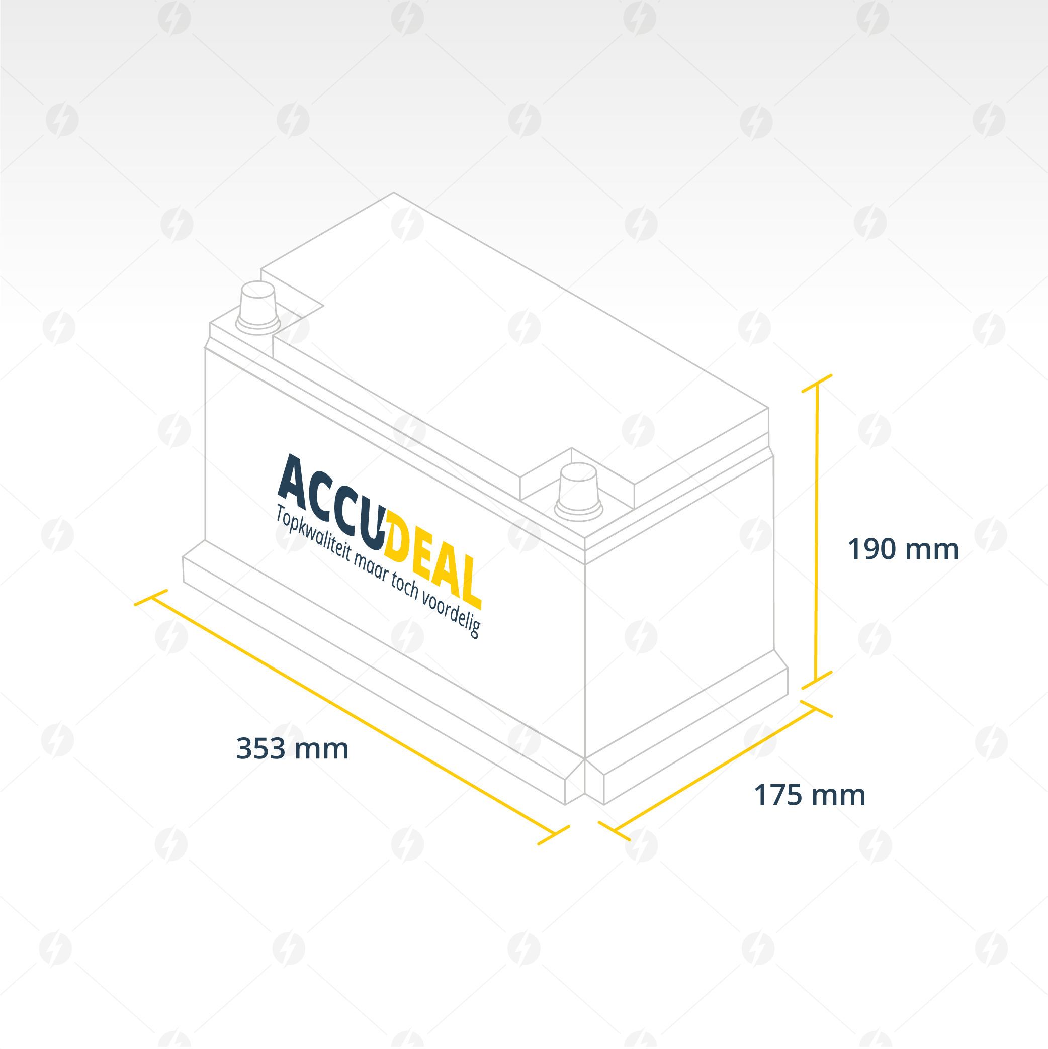 Bosch L5013 90Ah accu, 800A, 12V (0 092 L50 130) - Accudeal