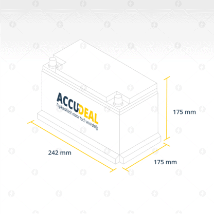 Afmeting accu Bakmaat LB2