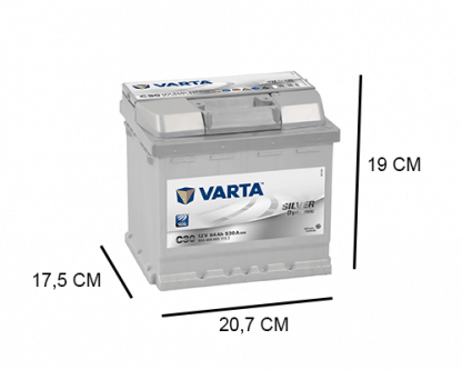 C30 Varta accu 54ah Silver Dynamic 554400053