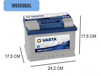 Speels Lee Bekijk het internet Varta D59 60Ah Blue Dynamic accu, 540A, 12V - Accudeal