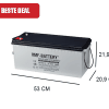 DC190-12 AGM deep cycle accu 190Ah