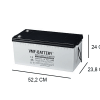 DC210-12 agm deep cycle 12v 210ah