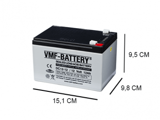 Smash Platteland barrière VMF 12Ah AGM Deep Cycle accu 12V - Accudeal