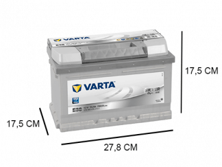 E38 Varta accu 74ah Silver Dynamic 574402075