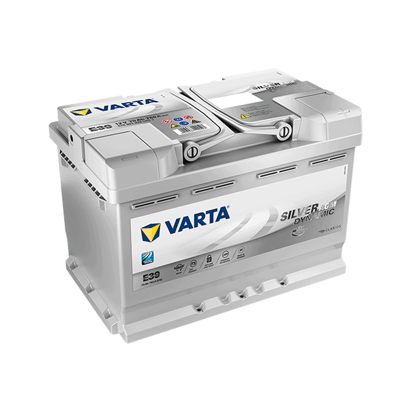 Varta E39 AGM start-stop 70Ah, 760A, 12V - Accudeal