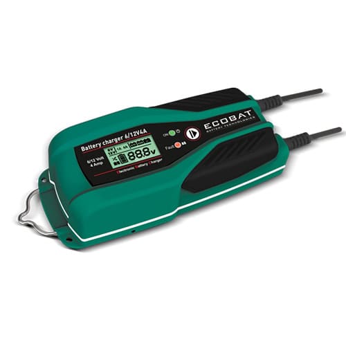 EBC4 Ecobat 12V 4A lader De Ecobat EBC4 12V 4A acculader