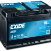 Exide EK700 70Ah AGM Start-stop accu