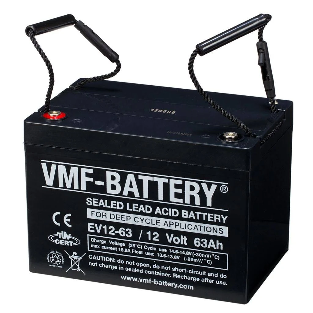 EV12-63 VMF 63Ah Deep Cycle AGM accu EV12-63 VMF 63Ah Deep Cycle AGM accu