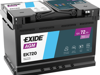 Productfoto van de Exide EK720 72Ah AGM Start stop accu