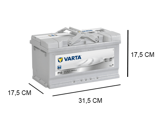 F18 Varta 85Ah Silver Dynamic accu, 800A, 12V - Accudeal