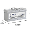 I1 Varta accu 110ah Silver Dynamic 610402092