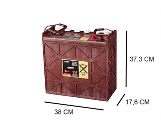 J185H AC trojan dc flooded 12v 225ah