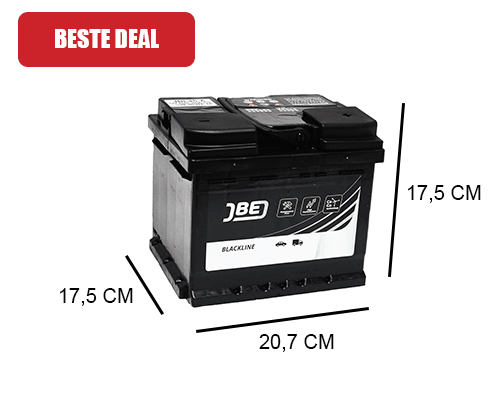 Eenvoud welzijn bad 44Ah Auto accu JBE Blackline 12V 360A - Accudeal