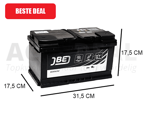 80Ah Auto JBE Blackline 12V 720A -