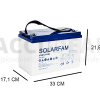 JDG12-100 Ah Gel accu 12V Deep cycle