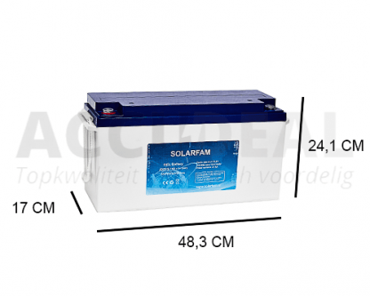 JBG12-150 150Ah Gel Deep cycle Accu 12V