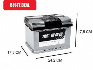 genoeg Archeologisch Smaak 55Ah Auto accu JBE Blackline 12V 480A kopen? - Accudeal