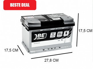 Beschuldigingen Kapper Vlieger 80Ah Start accu JBE Silverline 12V 700A - Accudeal