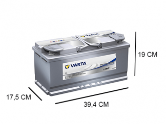 LA105 varta professional dp agm 12v 105ah