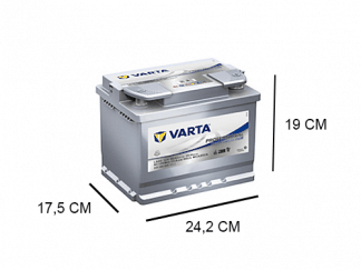 LA60 varta professional dp agm 12v 60ah