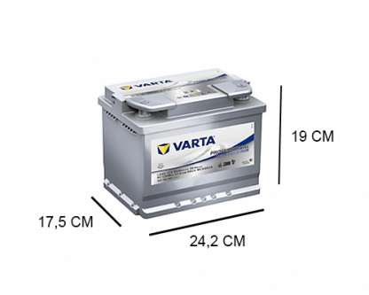 LA60 varta professional dp agm 12v 60ah