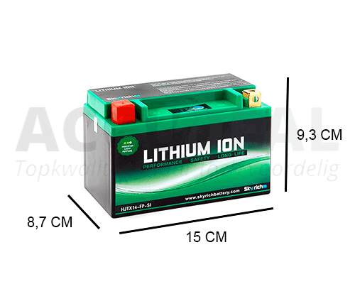 ik ben gelukkig in de buurt Wardianzaak LTX14-BS Skyrich Lithium motor accu 12V 4Ah (10h) 240A SAE - Accudeal