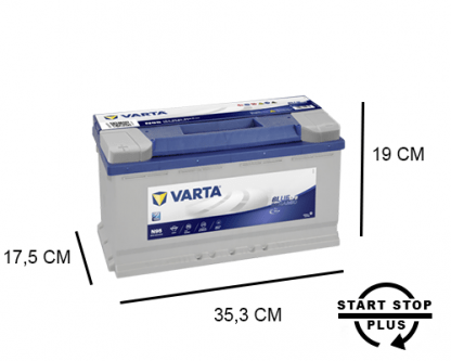 N95 Varta start-stop accu 95ah EFB Blue dynamic 595500085