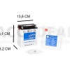 SIA CB12AL-A2 12Ah motorfietsaccu van het merk SIA 12V 160A