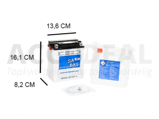 SIA CB12AL-A2 12Ah motorfietsaccu van het merk SIA 12V 160A