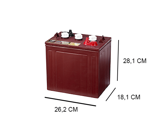 Gezamenlijke selectie knoop ga verder T-105 Trojan 225Ah Deep cycle accu (tractie), 6V - Accudeal