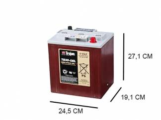 TE35 GEL trojan industrial dc gel 6v 210ah