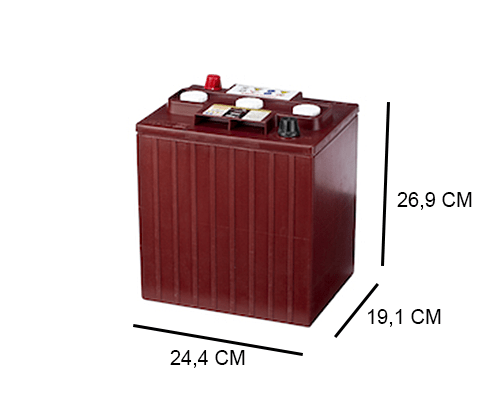 TE35 Trojan 245Ah Deep cycle accu (tractie), 6V