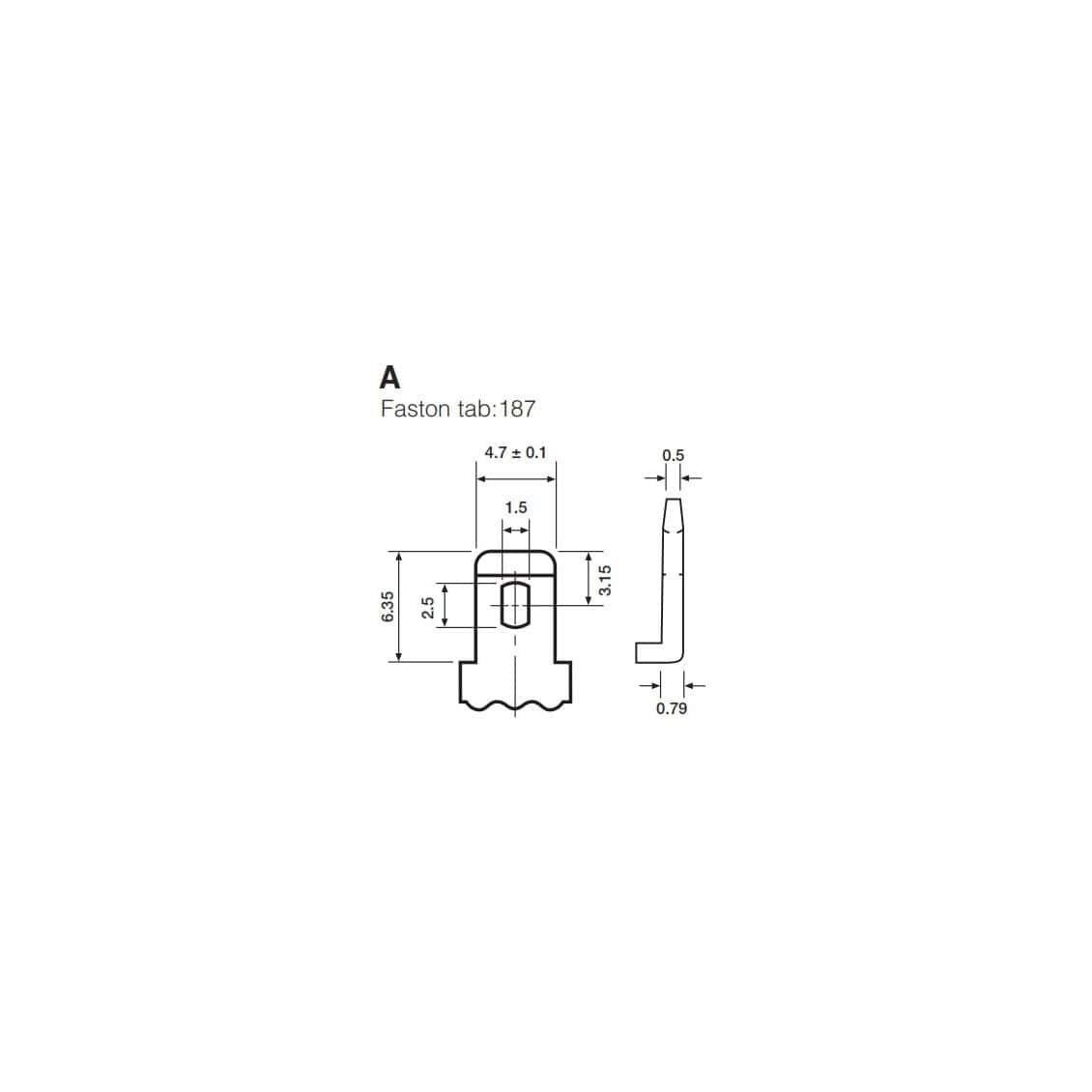 technishce tekening van industriële accu pool type A