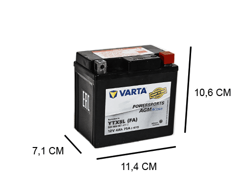 laden Inwoner Festival YTX5L-4 Varta AGM 4Ah Motor accu, 75A, 12V - Accudeal