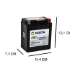 Varta YTX7L-4 Factory Activated motorfietsaccu 12V YTX7L-BS