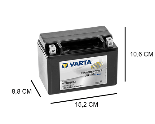 plannen Bedenken Archeologie YTX9-4 Varta AGM 8Ah Motor accu, 135A, 12V - Accudeal